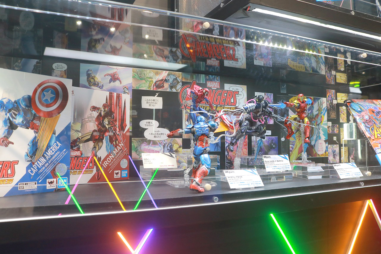 TAMASHII NASITONS STORE TOKYO S.H.Figuarts Party　レポート　フィギュアーツ　マーベル　DCコミックス