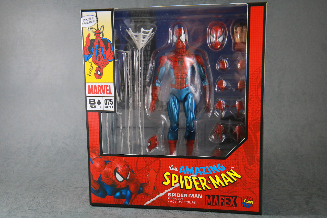 MAFEX　スパイダーマン Comic Ver.　再販版　レビュー　パッケージ