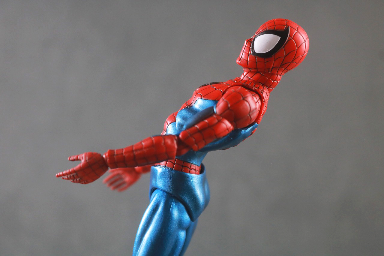 MAFEX　スパイダーマン Comic Ver.　再販版　レビュー　可動範囲