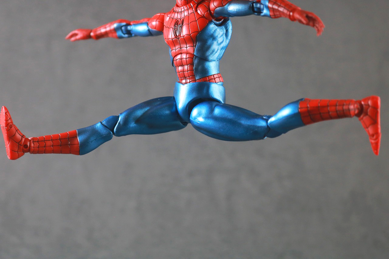 MAFEX　スパイダーマン Comic Ver.　再販版　レビュー　可動範囲