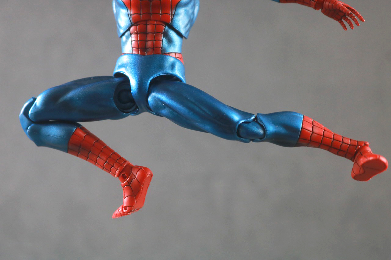 MAFEX　スパイダーマン Comic Ver.　再販版　レビュー　可動範囲