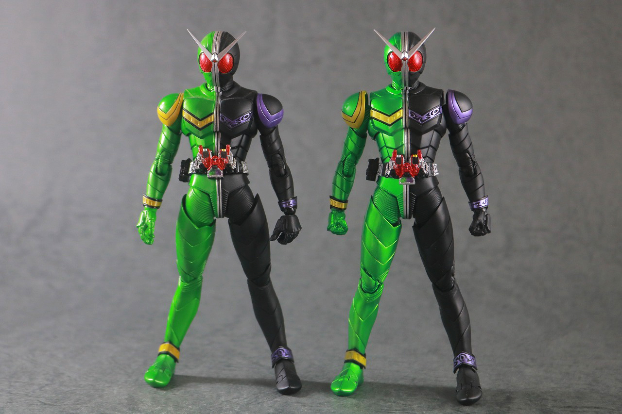 S.H.フィギュアーツ　仮面ライダーW サイクロンジョーカー　真骨彫製法　風都探偵アニメ化記念　レビュー　本体　比較