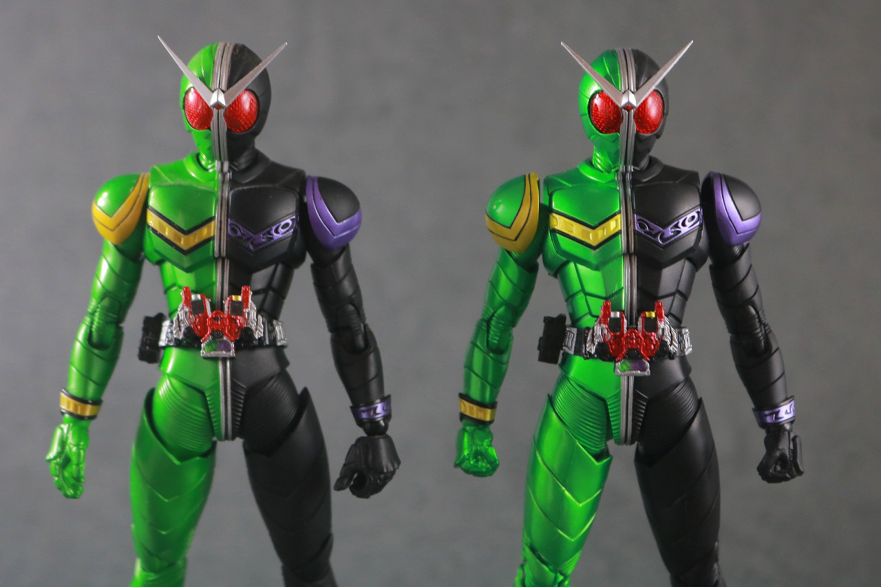 S.H.フィギュアーツ　仮面ライダーW サイクロンジョーカー　真骨彫製法　風都探偵アニメ化記念　レビュー　本体　比較