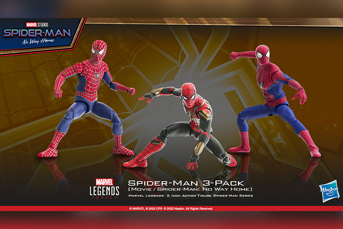 トイサピ限定！マーベルレジェンド 『ノー・ウェイ・ホーム』版3人のスパイダーマンが23年10月発売！