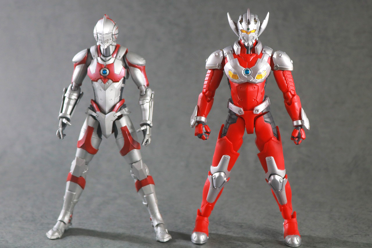 S.H.フィギュアーツ　ULTRAMAN SUIT TARO the Animation　レビュー　本体 ULTRA-ACT ULTRAMAN SUIT 比較