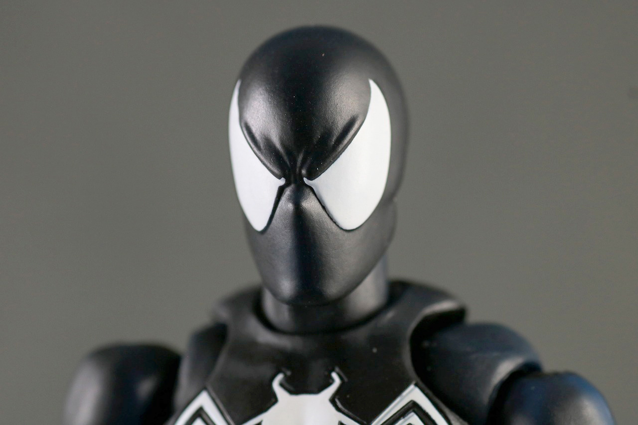 MAFEX　スパイダーマン　ブラックスーツ　レビュー　付属品　差し替えヘッド