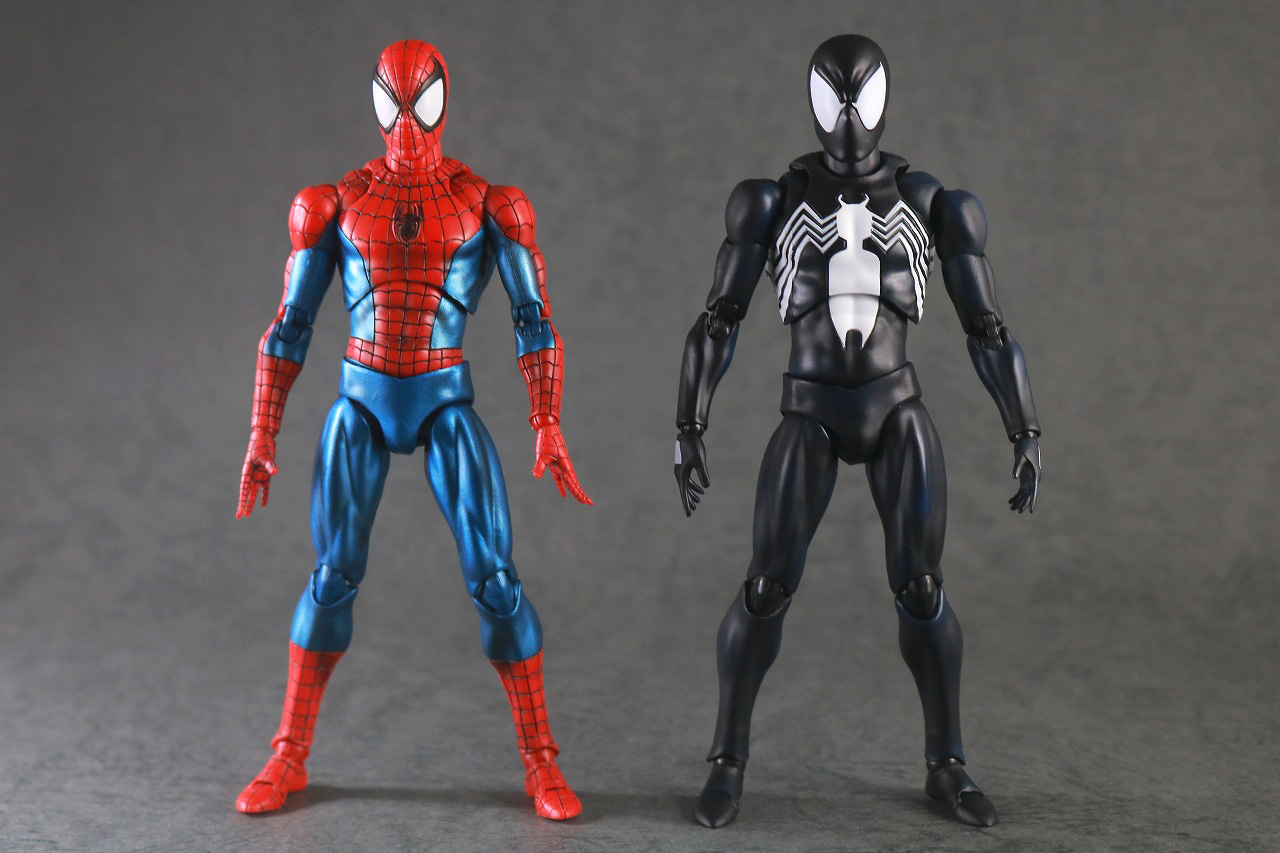 MAFEX　スパイダーマン　ブラックスーツ　レビュー　本体