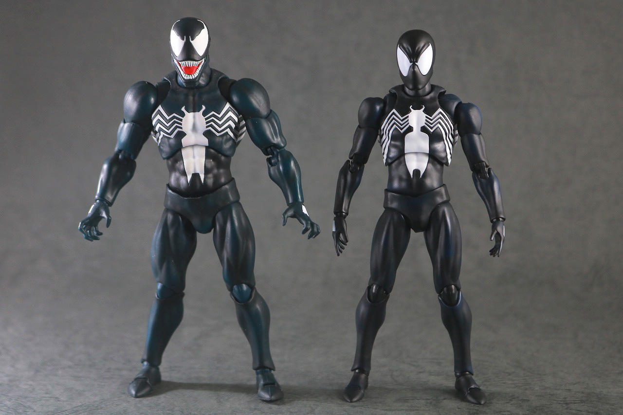 MAFEX　スパイダーマン　ブラックスーツ　レビュー　本体　ヴェノム