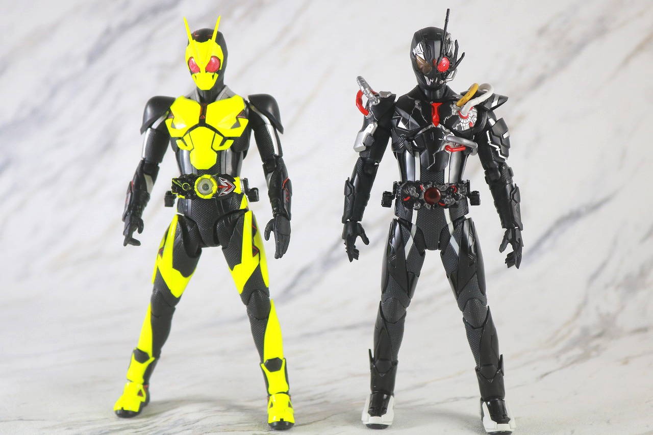 S.H.フィギュアーツ　仮面ライダーアークゼロ　アークエフェクトセット　レビュー　本体　仮面ライダーゼロワン　ライジングホッパー　比較