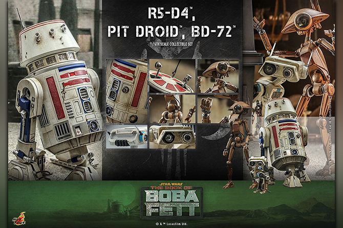 ホットトイズ新作！『ボバ・フェット』のR5-D4＆ピット・ドロイド＆BD-72が3体セットで2023年12月に発売！