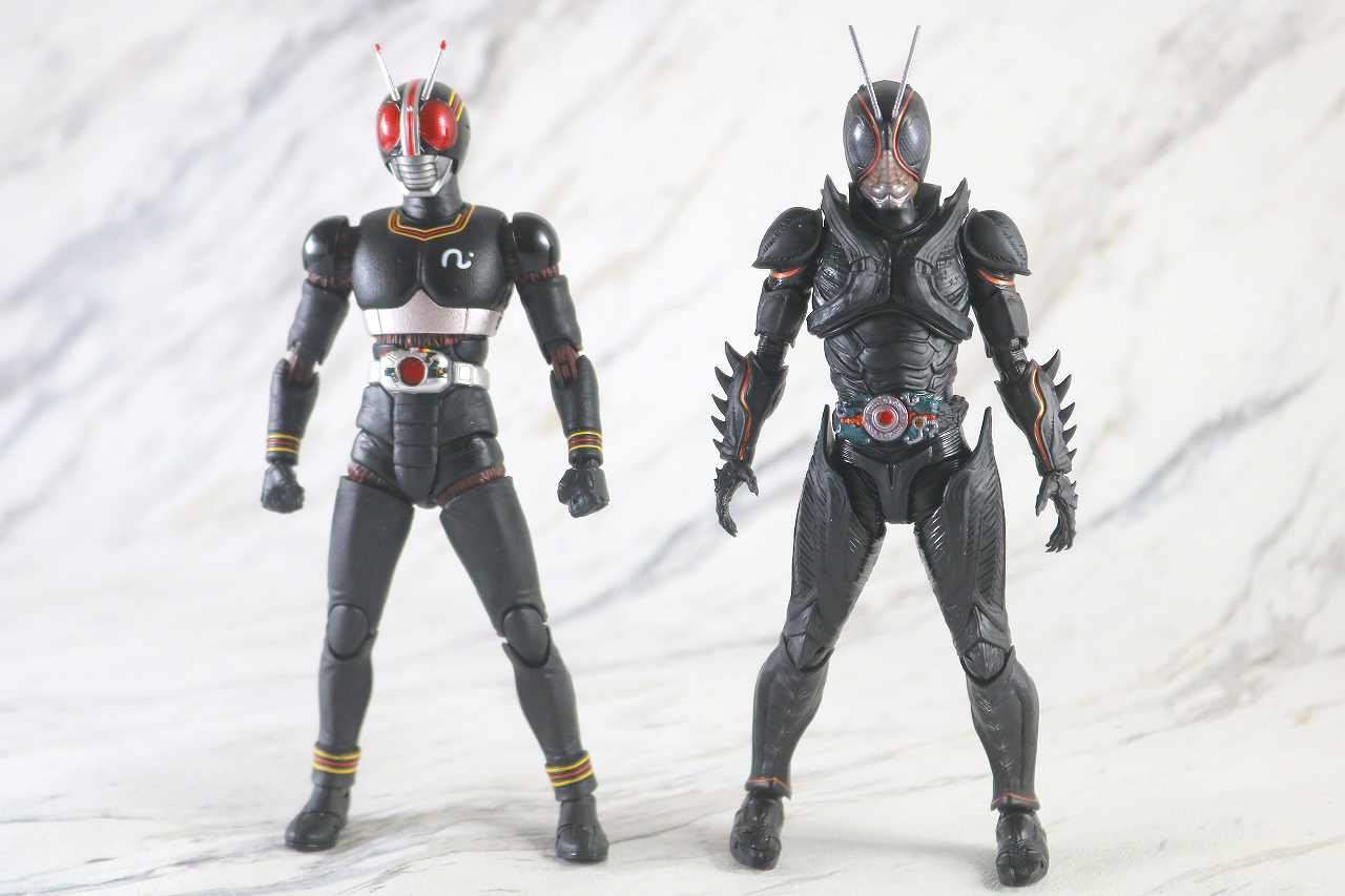 S.H.フィギュアーツ　仮面ライダーBLACK SUN　ブラックサン　レビュー　　本体　比較　真骨彫製法　仮面ライダーブラック