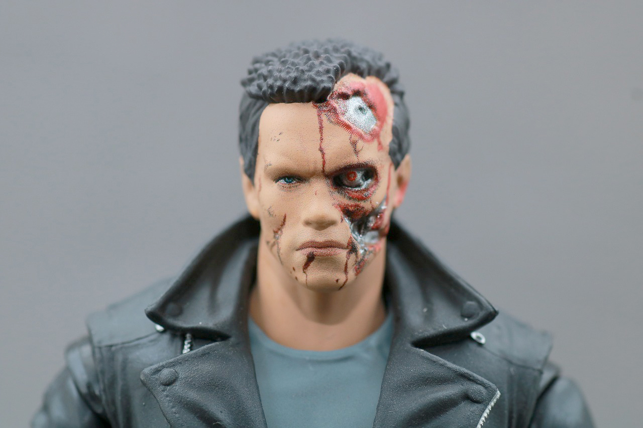 MAFEX　T-800　ターミネーター　レビュー　付属品　ダメージヘッド