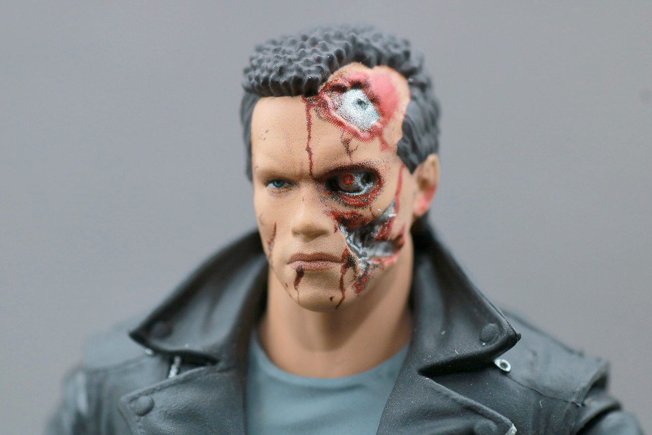 MAFEX　T-800　ターミネーター　レビュー　付属品　ダメージヘッド