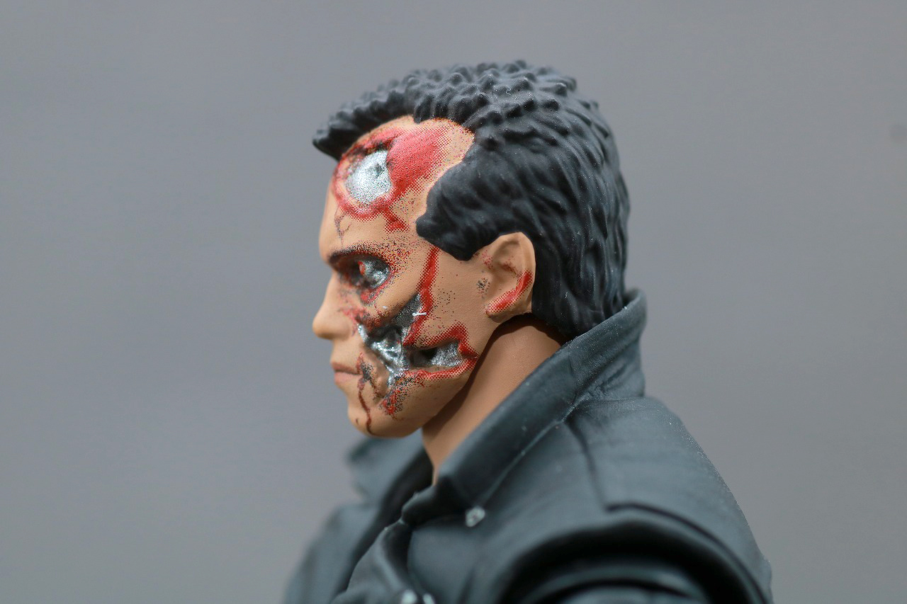 MAFEX　T-800　ターミネーター　レビュー　付属品　ダメージヘッド