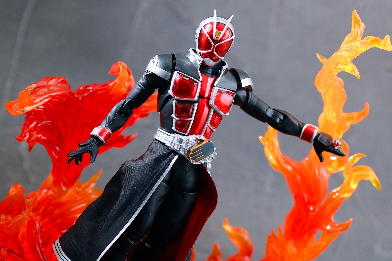 S.H.フィギュアーツ　仮面ライダーウィザード フレイムスタイル 真骨彫製法　10tn anniversary ver.　レビュー　アクション