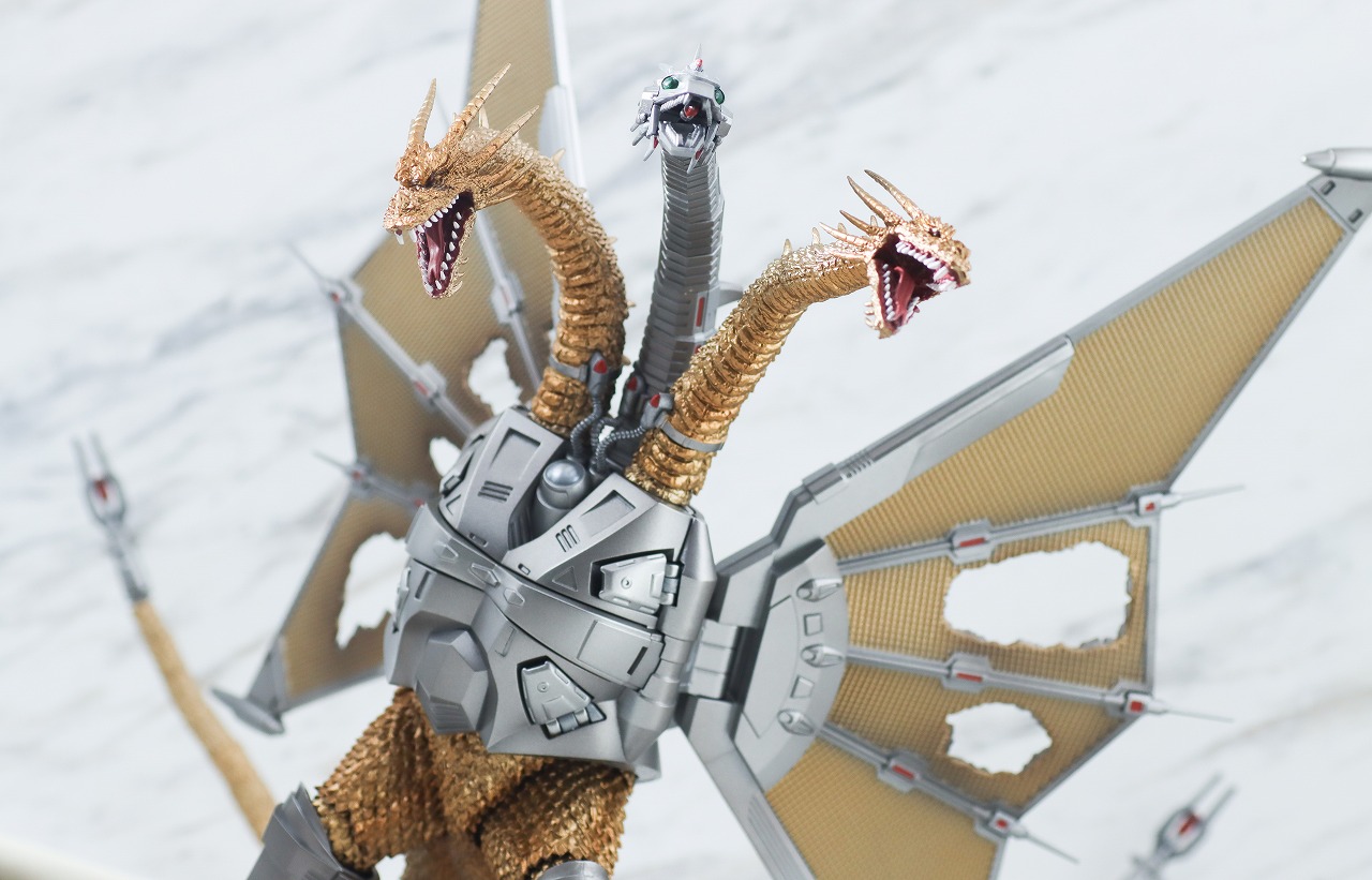 S.H.モンスターアーツ　メカキングギドラ 新宿決戦 Special Set　レビュー　アクション