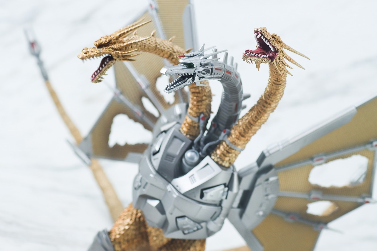 S.H.モンスターアーツ　メカキングギドラ 新宿決戦 Special Set　レビュー　アクション