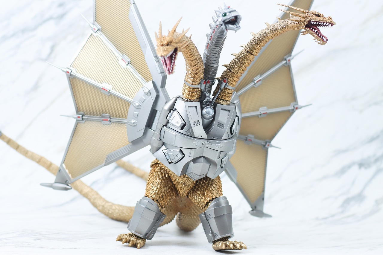 S.H.モンスターアーツ　メカキングギドラ 新宿決戦 Special Set　レビュー　アクション