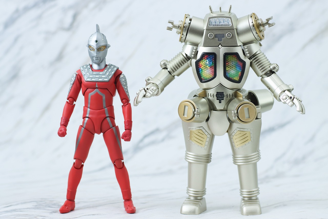 超合金魂　キングジョー 55th Anniversary Ver.　レビュー　合体ギミック　本体　S.H.フィギュアーツ　ウルトラセブン