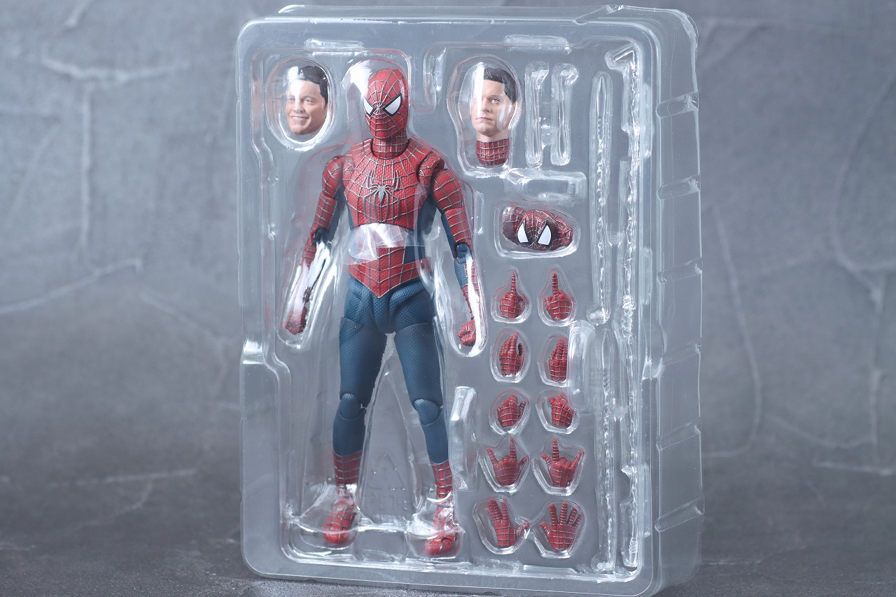 S.H.フィギュアーツ　フレンドリー・ネイバーフッド・スパイダーマン　トビー・マグワイア　サム・ライミ　トリロジー　ノー・ウェイ・ホーム　レビュー　パッケージ