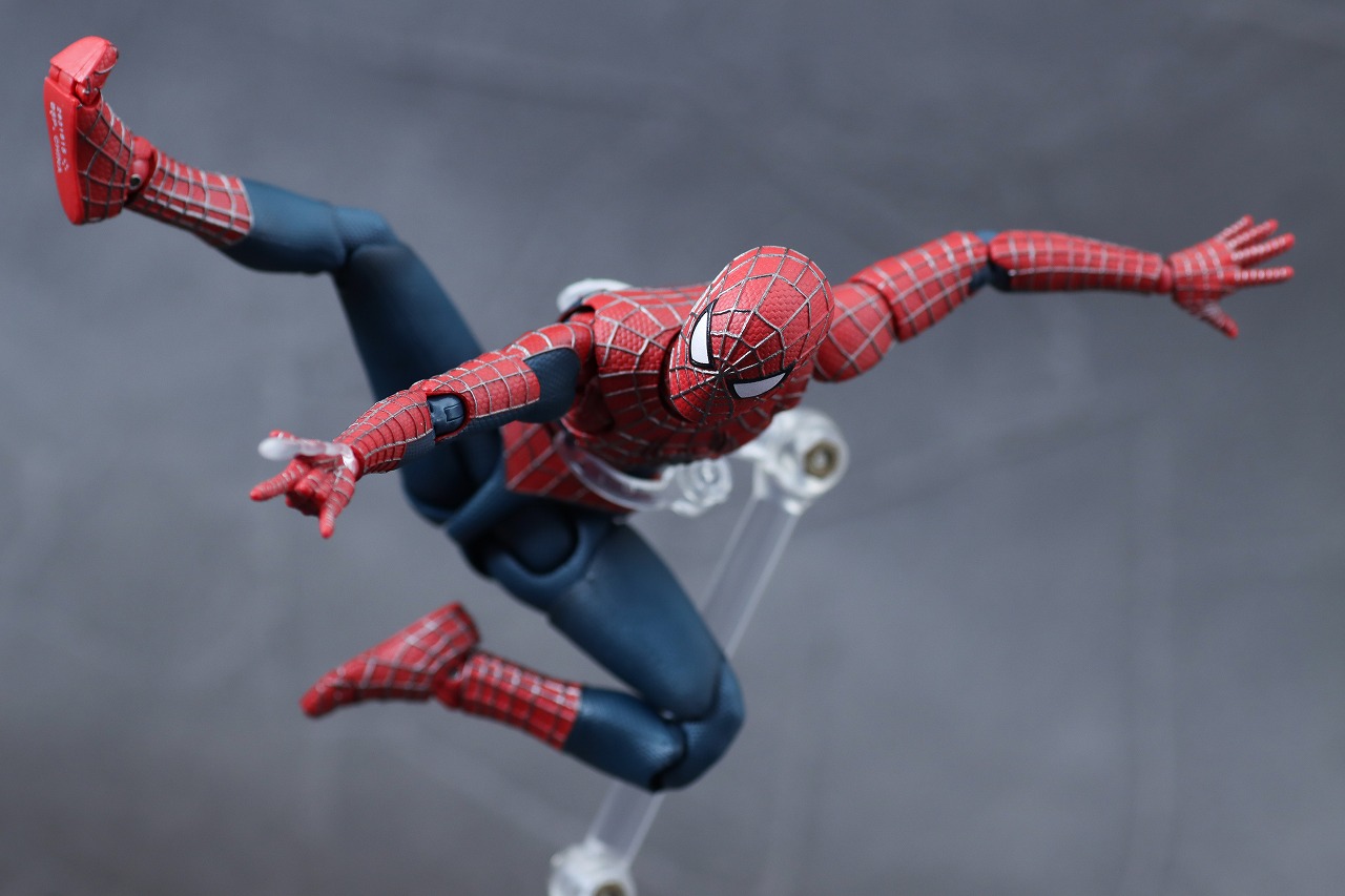 S.H.フィギュアーツ　フレンドリー・ネイバーフッド・スパイダーマン　トビー・マグワイア　サム・ライミ　トリロジー　ノー・ウェイ・ホーム　レビュー　アクション