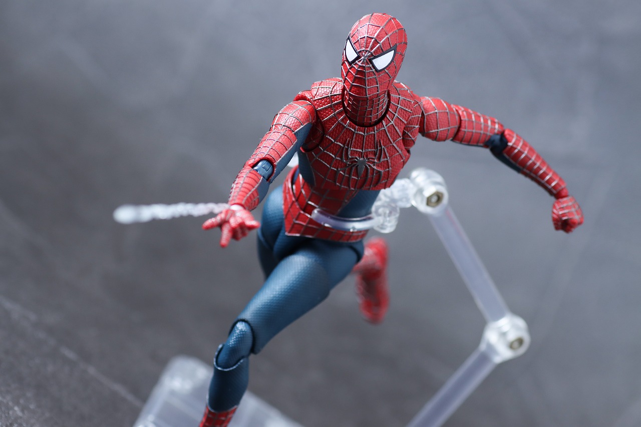 S.H.フィギュアーツ　フレンドリー・ネイバーフッド・スパイダーマン　トビー・マグワイア　サム・ライミ　トリロジー　ノー・ウェイ・ホーム　レビュー　アクション