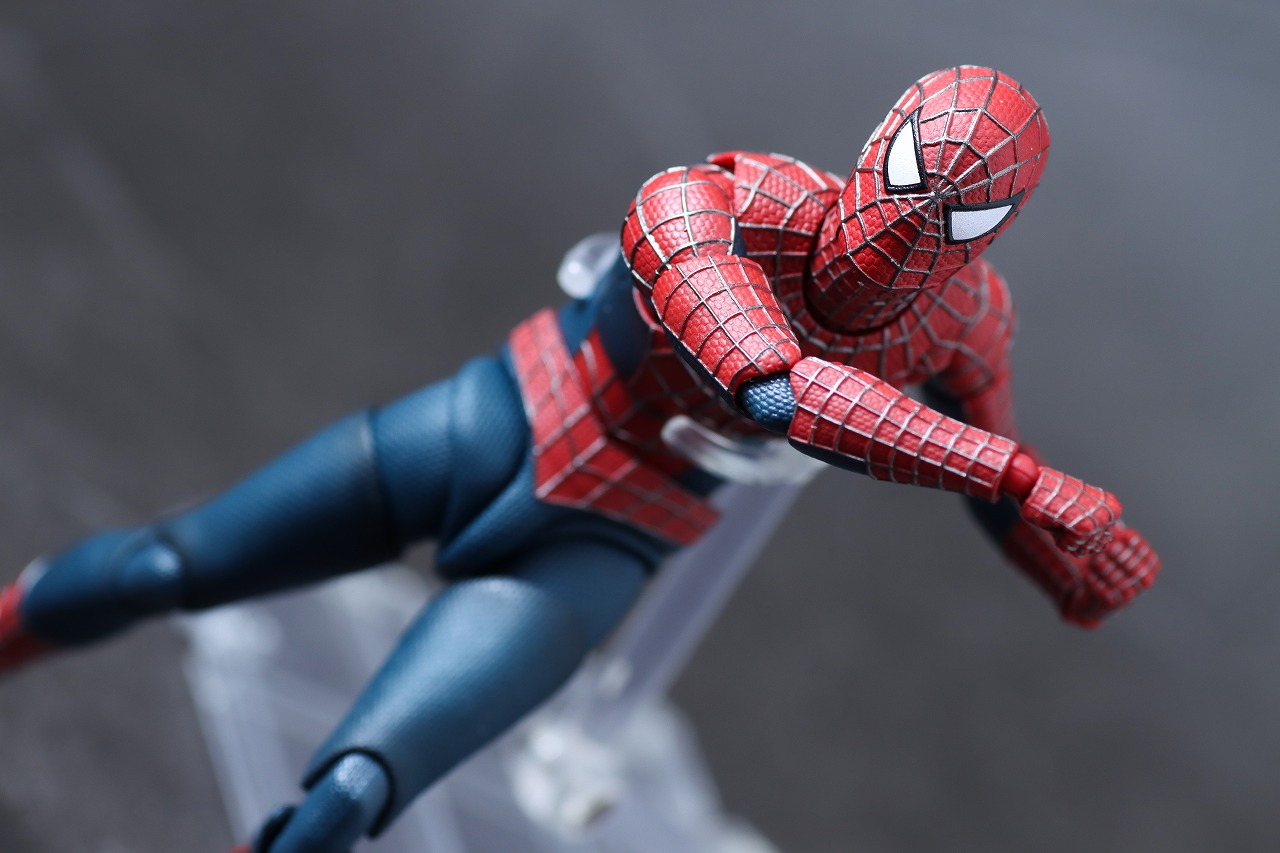 S.H.フィギュアーツ　フレンドリー・ネイバーフッド・スパイダーマン　トビー・マグワイア　サム・ライミ　トリロジー　ノー・ウェイ・ホーム　レビュー　アクション