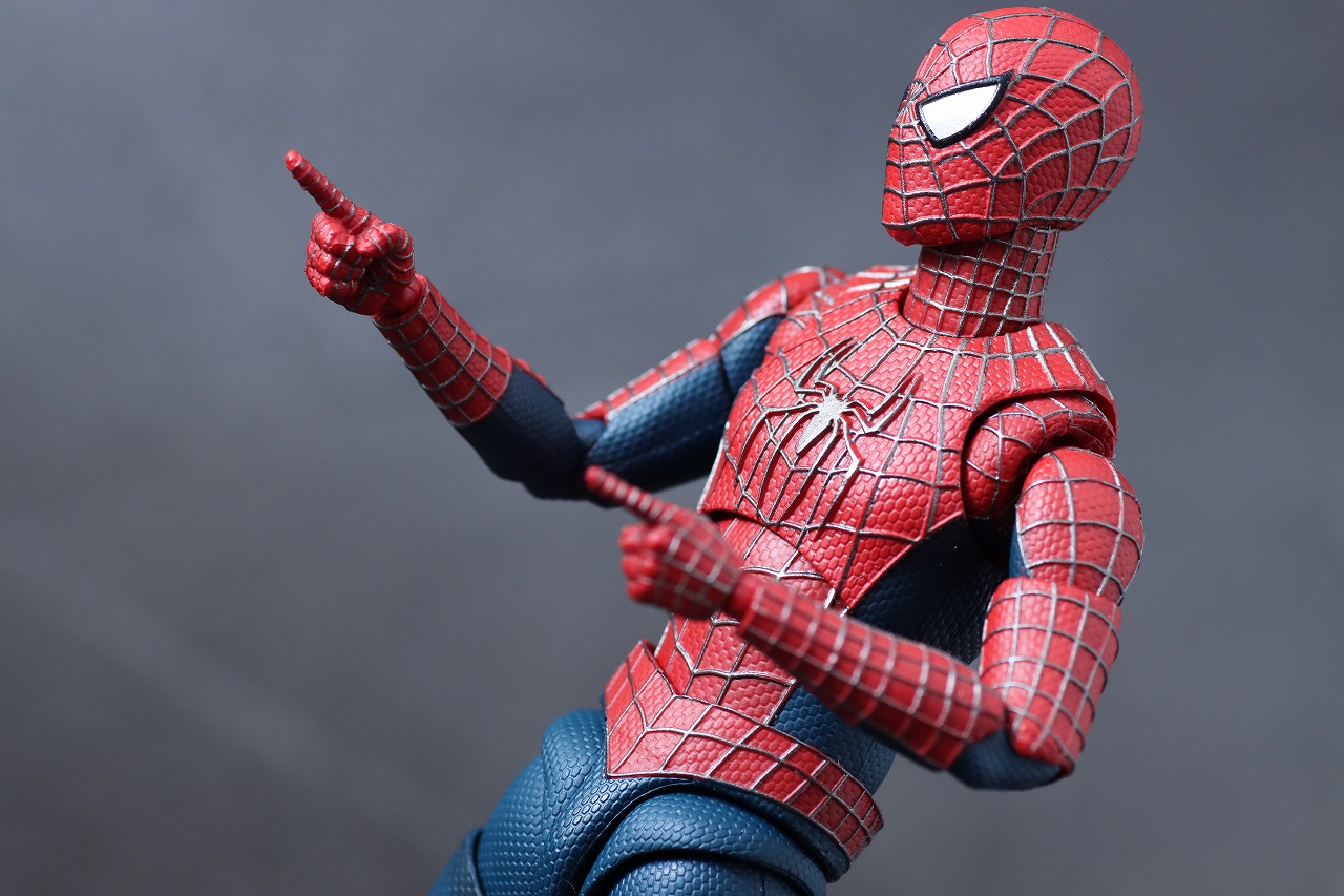 S.H.フィギュアーツ　フレンドリー・ネイバーフッド・スパイダーマン　トビー・マグワイア　サム・ライミ　トリロジー　ノー・ウェイ・ホーム　レビュー　アクション