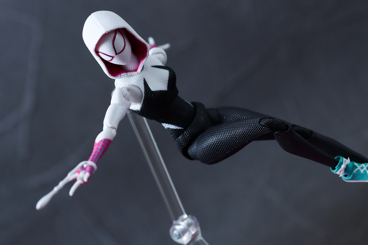 S.H.フィギュアーツ　スパイダーグウェン（スパイダーマン：アクロス・ザ・スパイダーバース）　レビュー　アクション