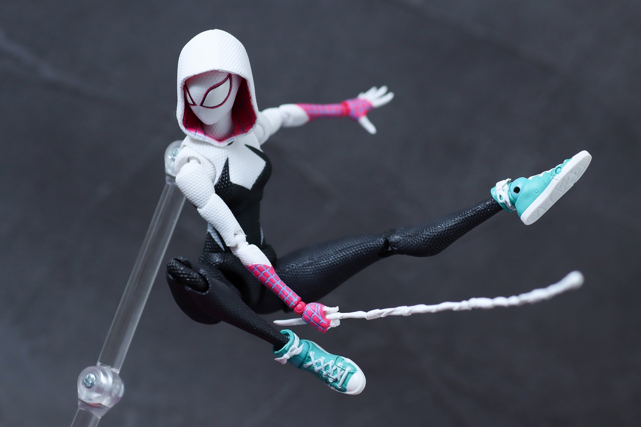 S.H.フィギュアーツ　スパイダーグウェン（スパイダーマン：アクロス・ザ・スパイダーバース）　レビュー　アクション