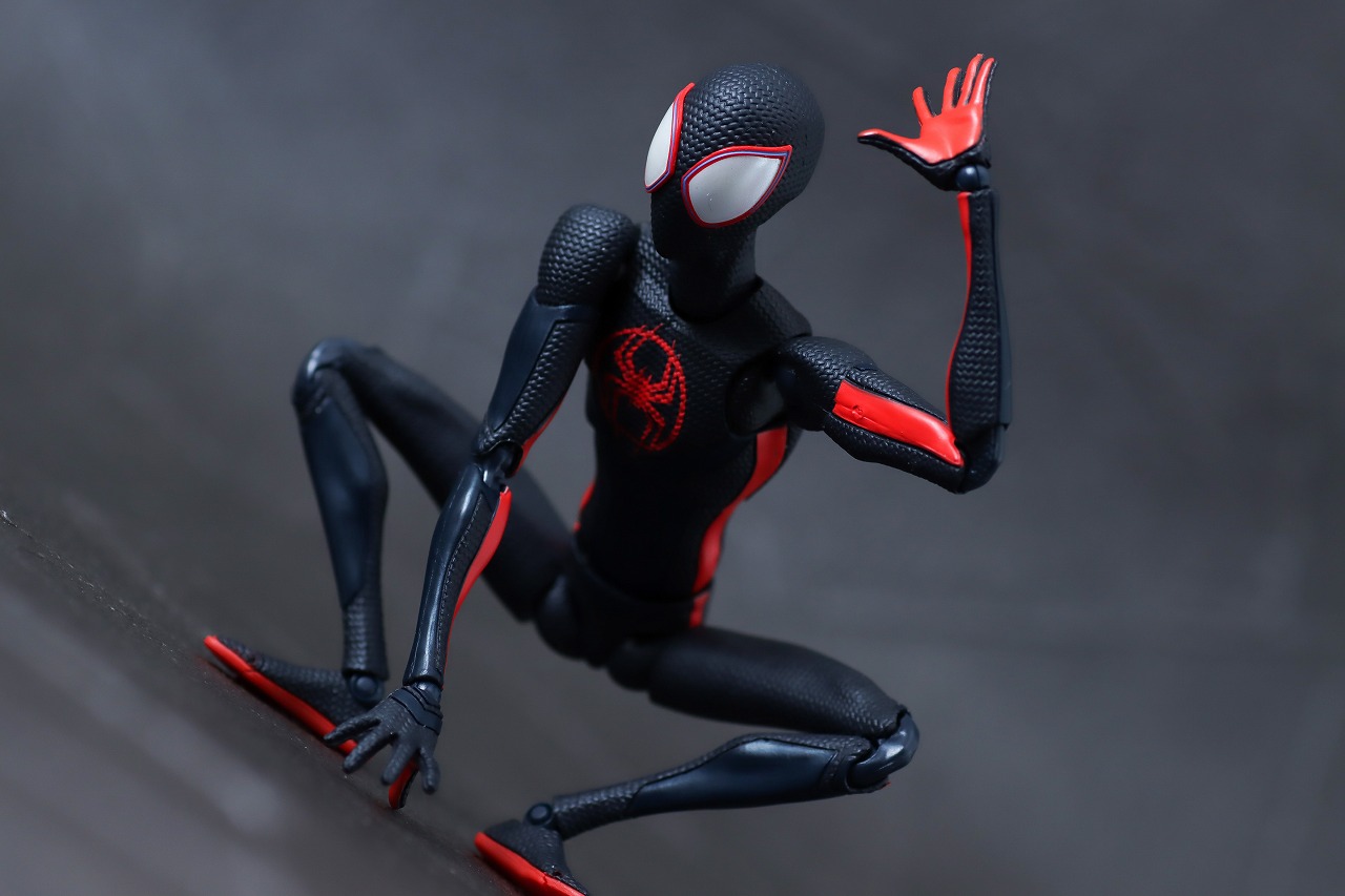 S.H.フィギュアーツ　マイルス・モラレス　スパイダーマン：アクロス・ザ・スパイダーバース　レビュー　アクション