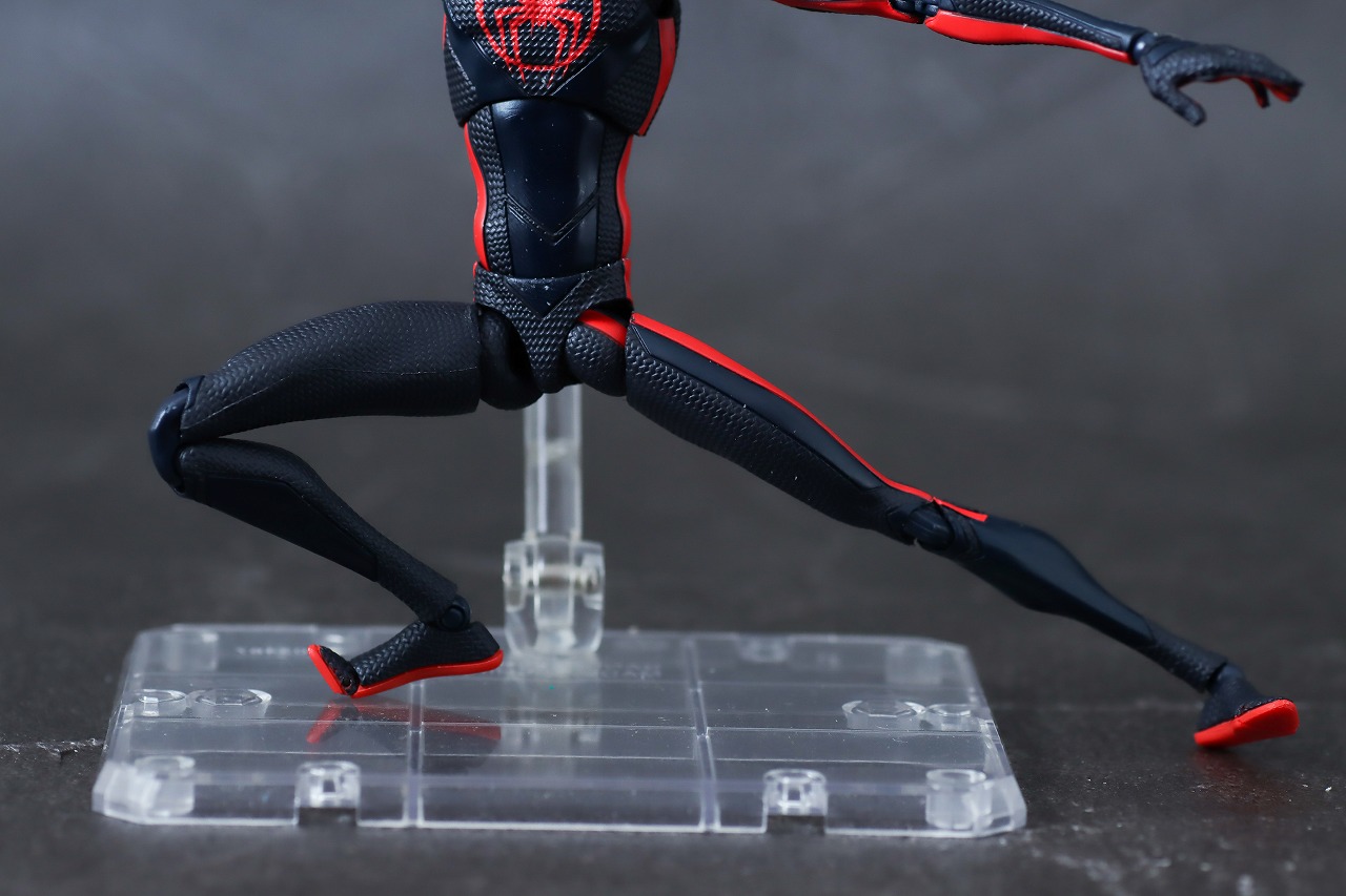 S.H.フィギュアーツ　マイルス・モラレス　スパイダーマン：アクロス・ザ・スパイダーバース　レビュー　可動範囲