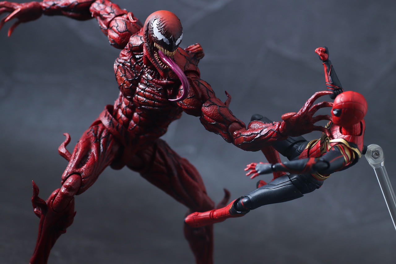 S.H.フィギュアーツ　カーネイジ　ヴェノム：レット・ゼア・ビー・カーネイジ　レビュー　アクション　スパイダーマン　インテグレーテッドスーツ　FINAL BATTLE EDITION