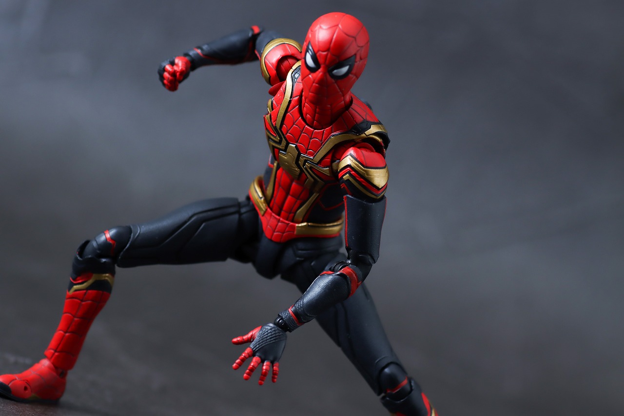 S.H.フィギュアーツ　スパイダーマン インテグレーテッドスーツ FINAL BATTLE EDITION　レビュー　アクション