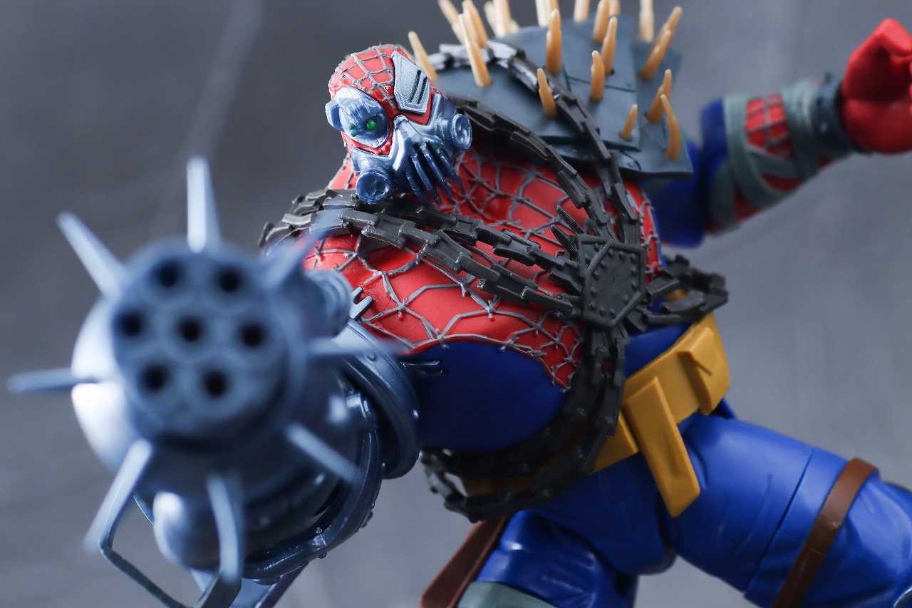 マーベルレジェンド　サイボーグ・スパイダーウーマン（スパイダーマン：アクロス・ザ・スパイダーバース）　レビュー　アクション