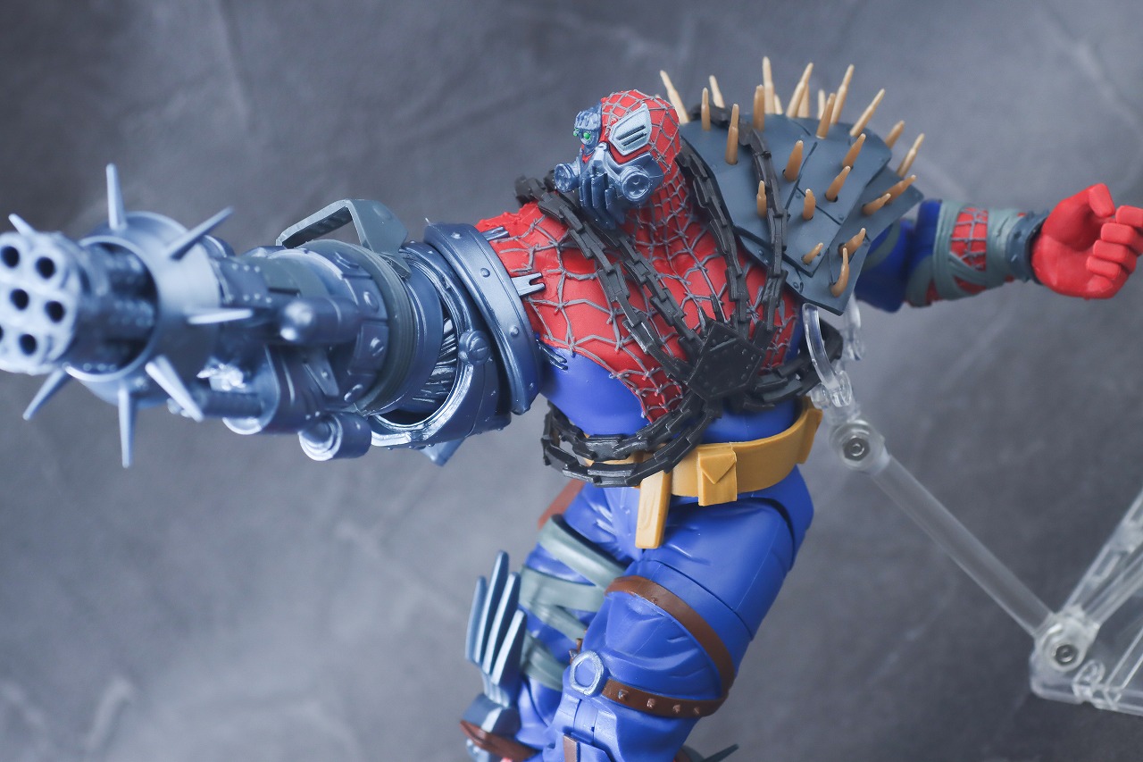 マーベルレジェンド　サイボーグ・スパイダーウーマン（スパイダーマン：アクロス・ザ・スパイダーバース）　レビュー　アクション