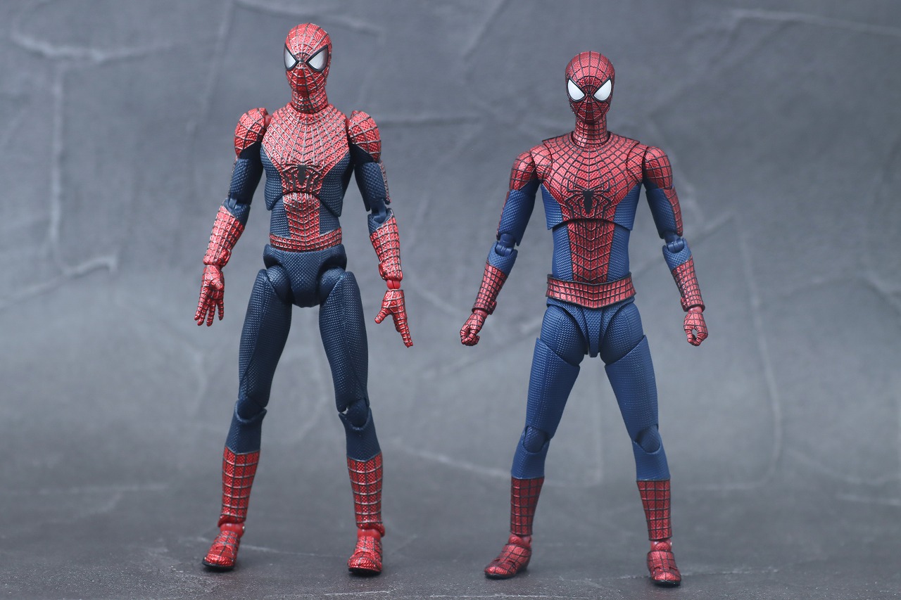 S.H.フィギュアーツ　アメイジング・スパイダーマン　レビュー　本体　MAFEX　比較