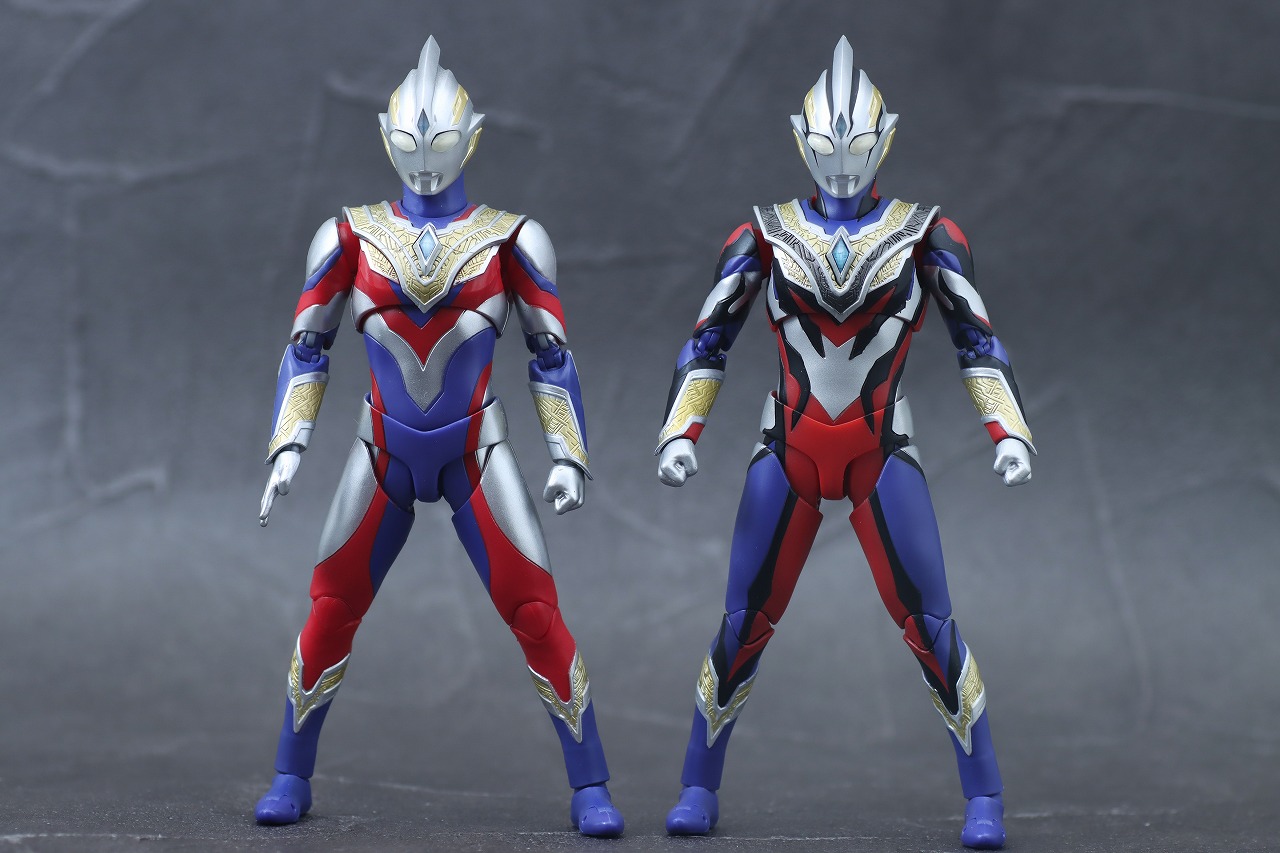 S.H.フィギュアーツ　トリガートゥルース　レビュー　本体　ウルトラマンティガ　マルチタイプ　真骨彫製法　比較