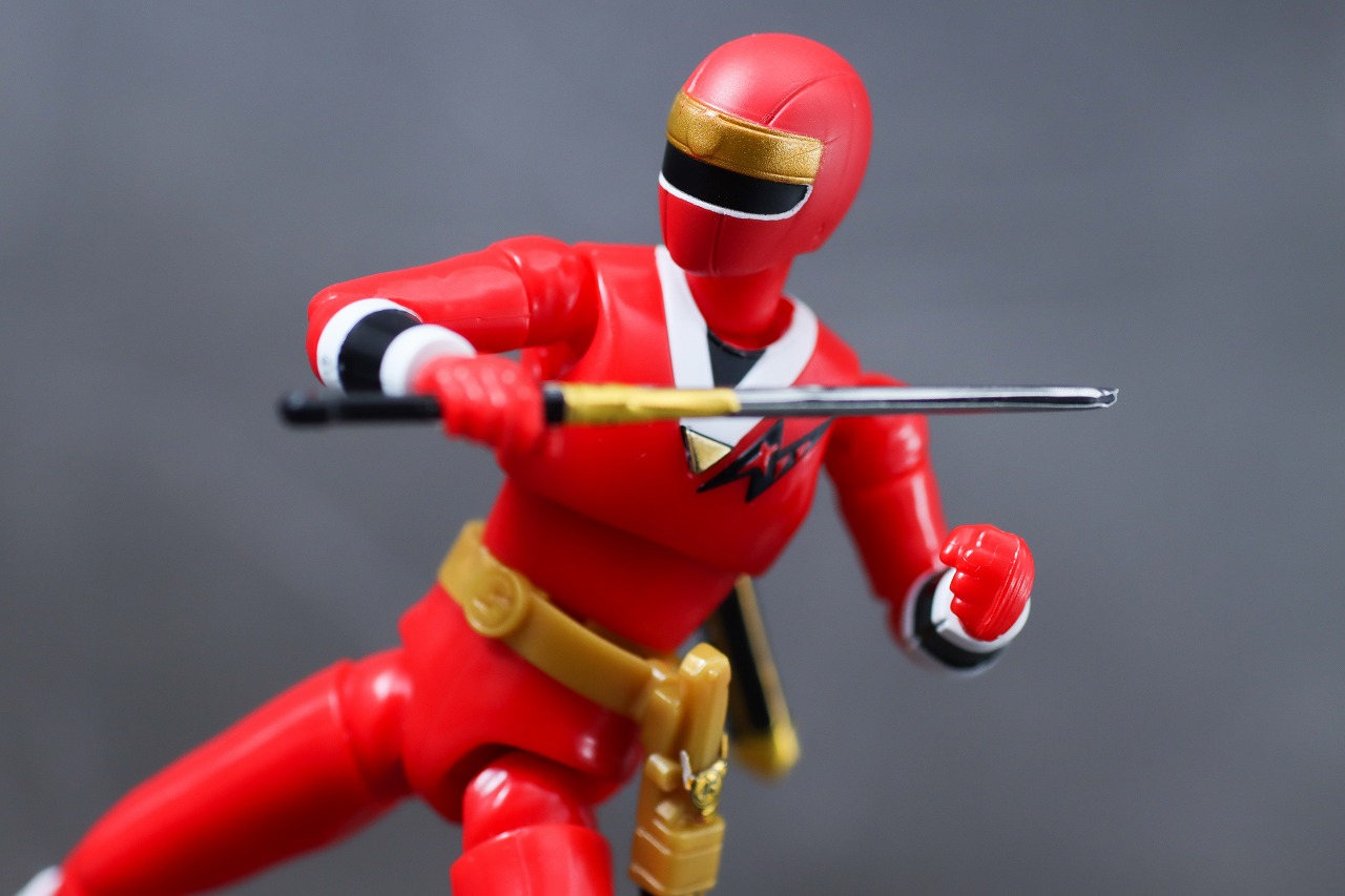 SHODO SUPER　忍者戦隊カクレンジャー　レビュー　ニンジャレッド　アクション