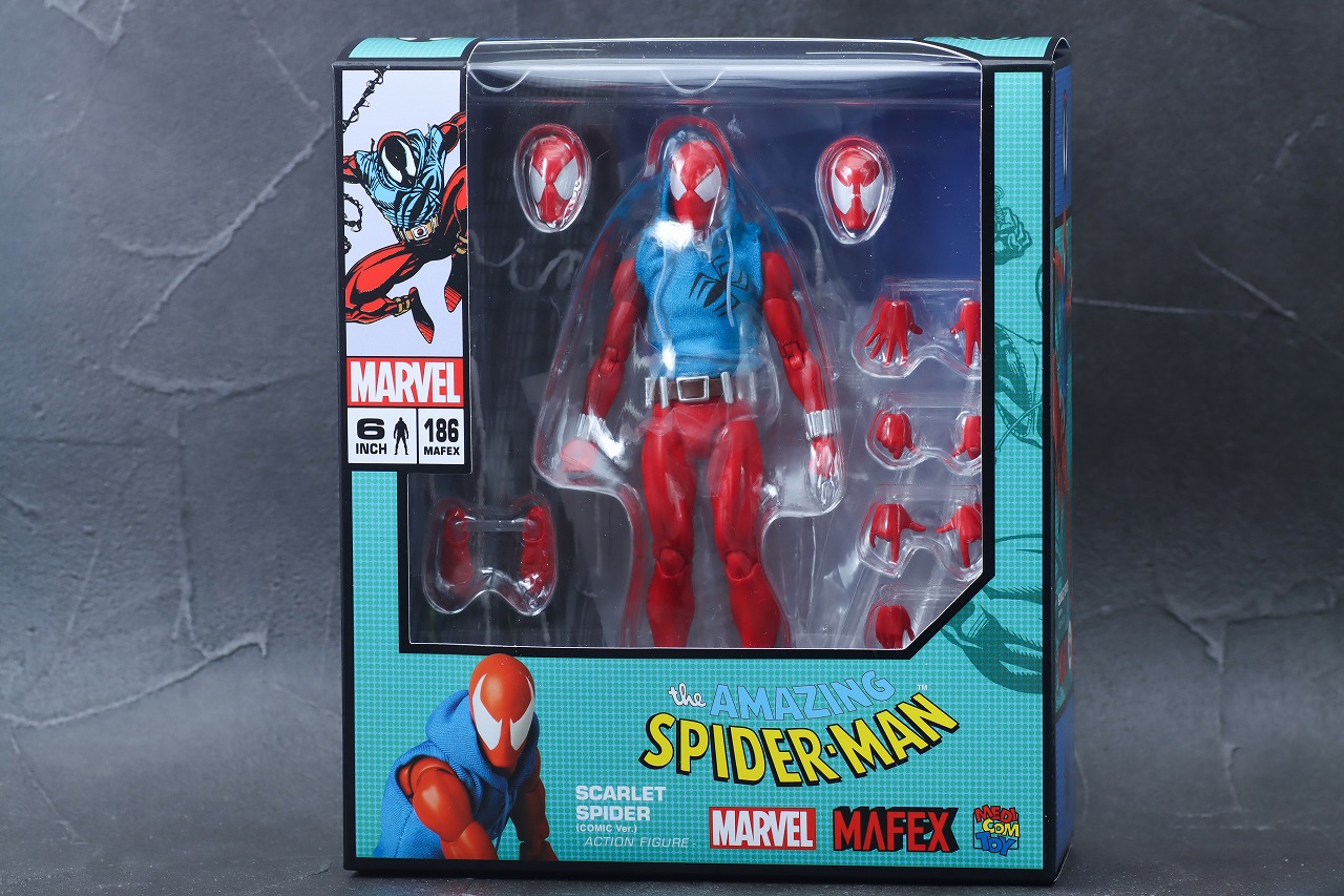 MAFEX　スカーレット・スパイダー　レビュー　パッケージ