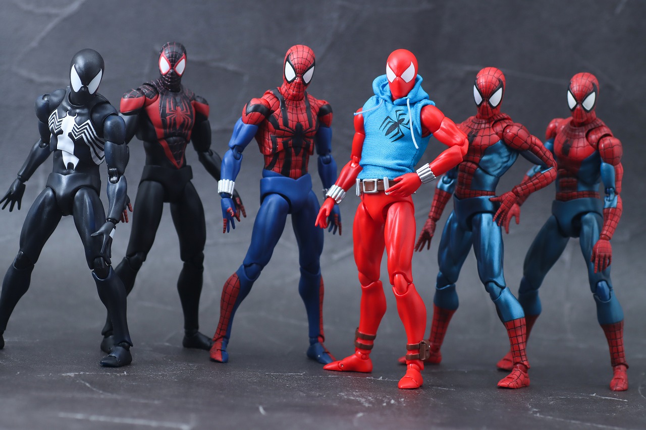 MAFEX　スカーレット・スパイダー　レビュー　アクション