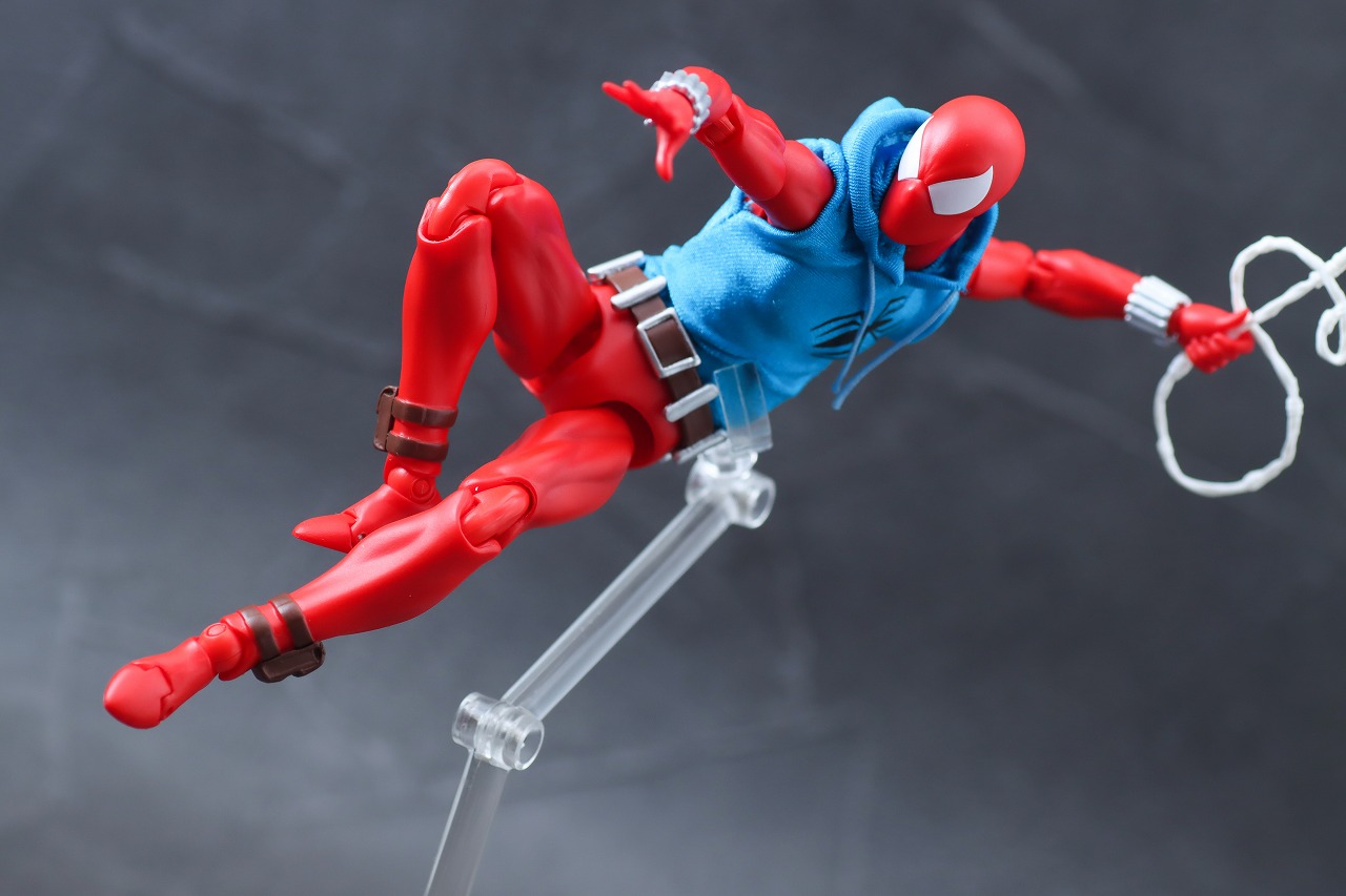 MAFEX　スカーレット・スパイダー　レビュー　アクション