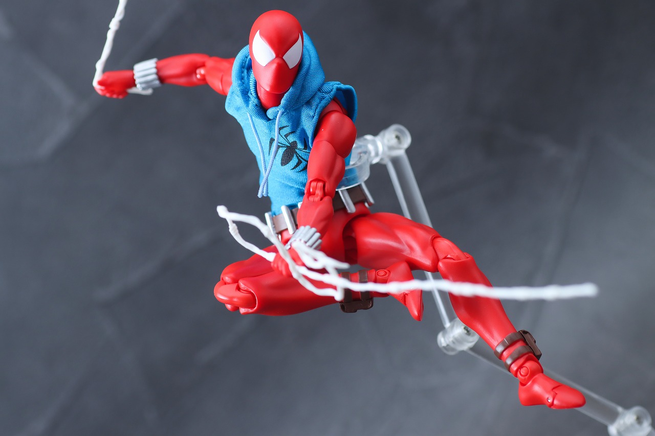 MAFEX　スカーレット・スパイダー　レビュー　アクション