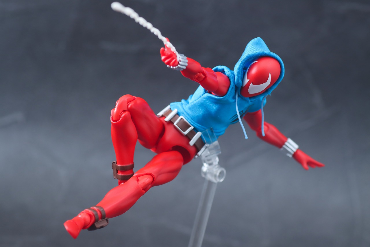 MAFEX　スカーレット・スパイダー　レビュー　アクション