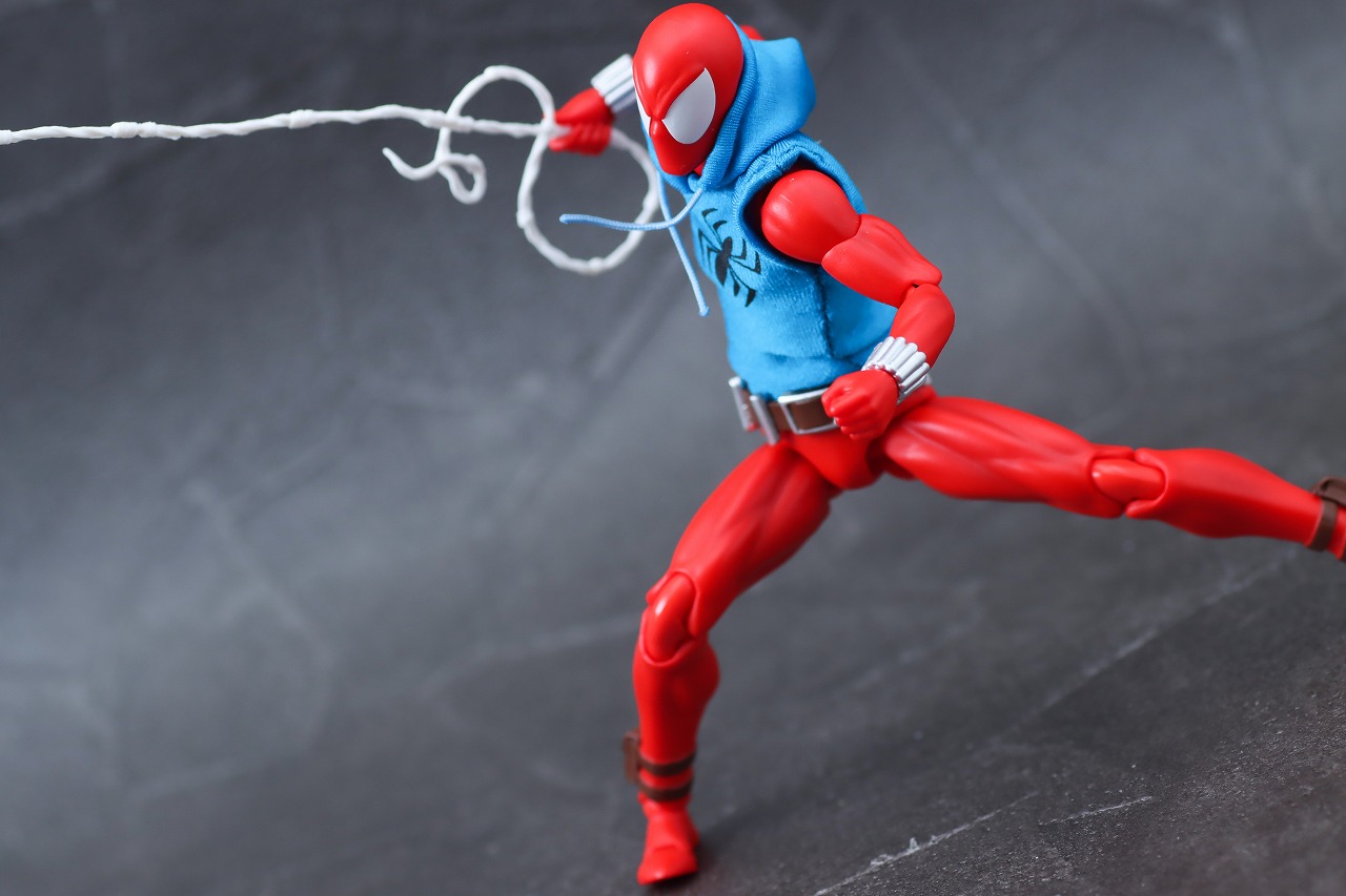 MAFEX　スカーレット・スパイダー　レビュー　アクション