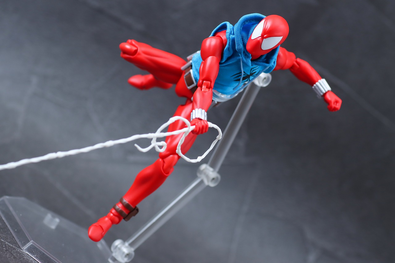 MAFEX　スカーレット・スパイダー　レビュー　アクション