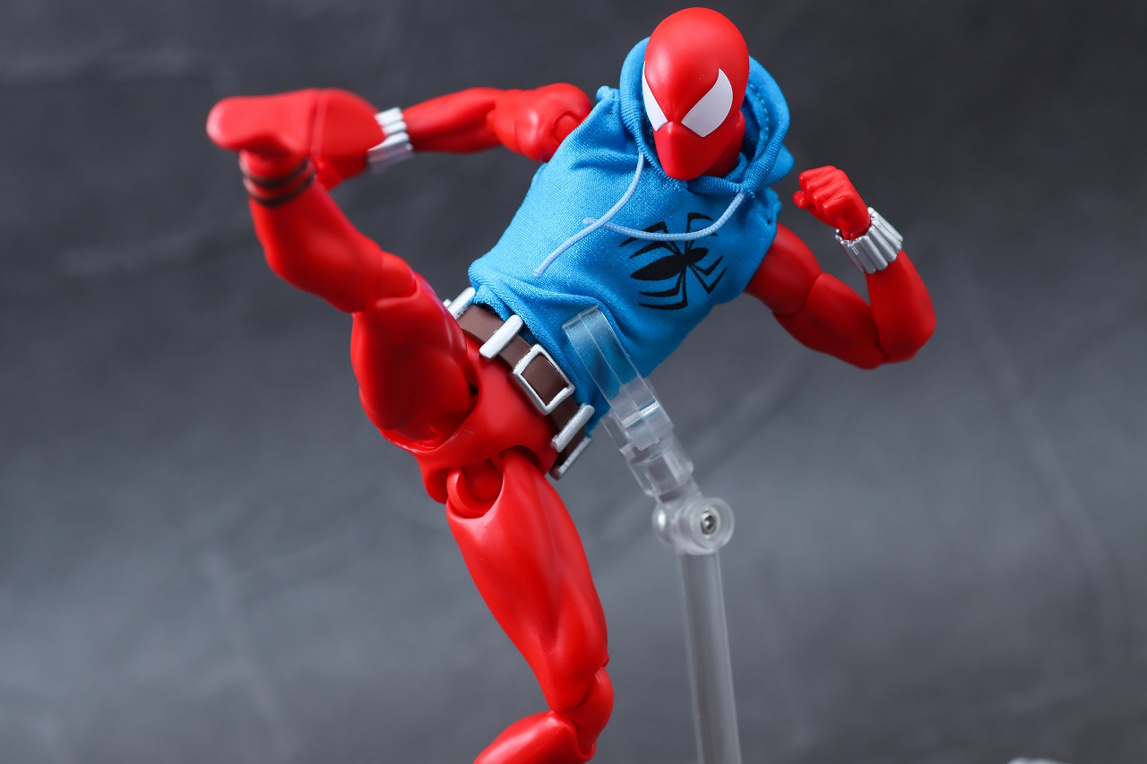 MAFEX　スカーレット・スパイダー　レビュー　アクション