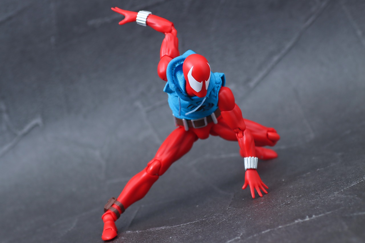 MAFEX　スカーレット・スパイダー　レビュー　アクション