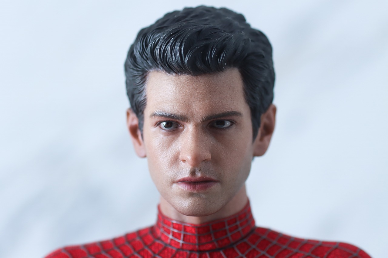 ホットトイズ ムービー・マスターピース　アメイジング・スパイダーマン　ノー・ウェイ・ホーム　レビュー　付属品　ピーター・パーカー　アンドリュー・ガーフィールド　素顔ヘッド