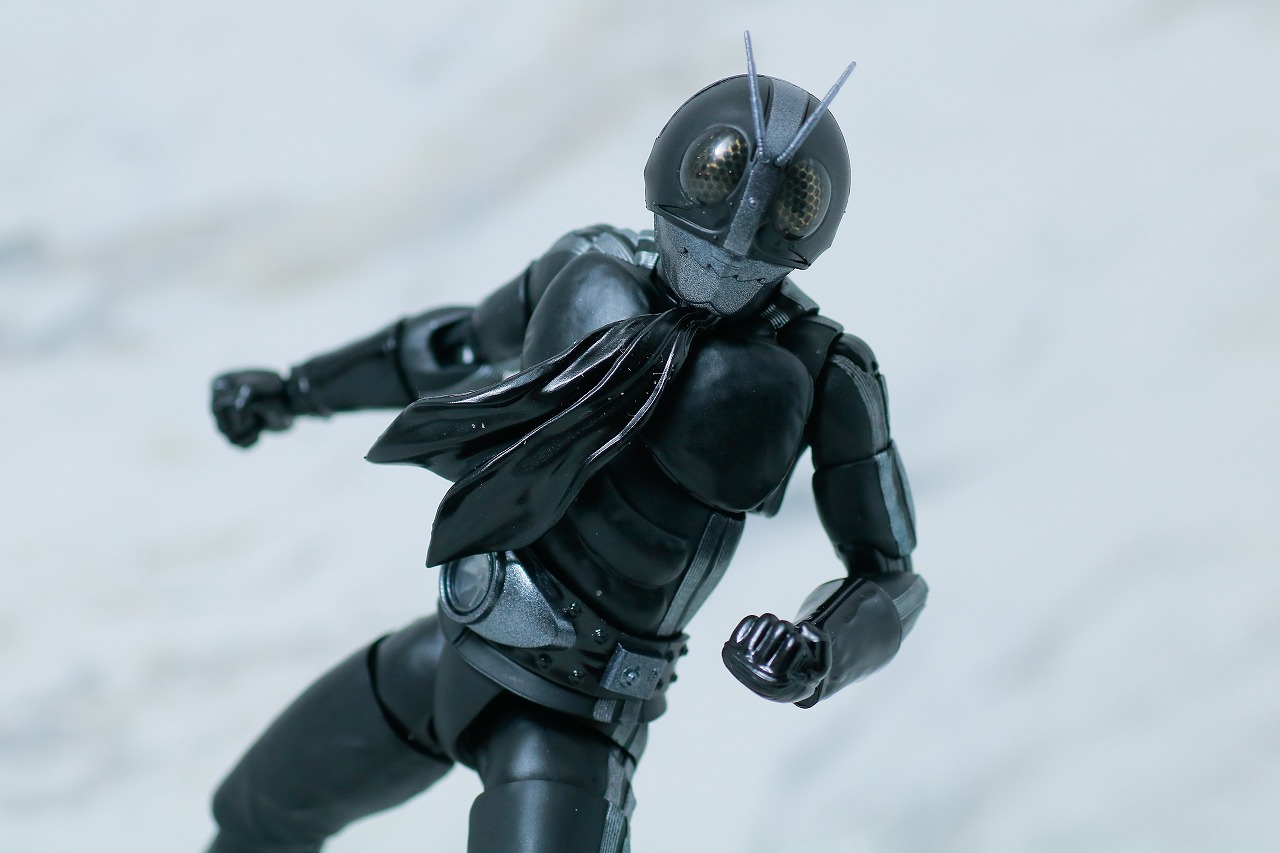 S.H.フィギュアーツ　仮面ライダー新1号　真骨彫製法　BLACK Ver.　mastermind JAPAN　レビュー　アクション